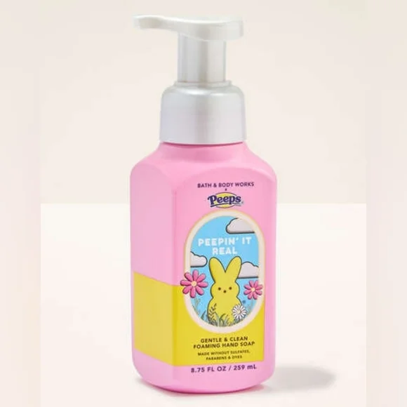 PEEPS Easter Basket w Peepin' It Real Pink Bunny Soap Bath & Body Works Collab - Picture 6 of 9